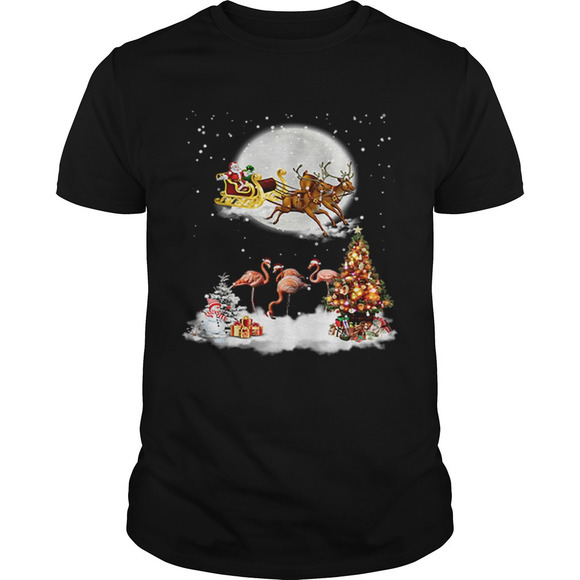 Other - Flamingo Christmas Santa Riding Reindeer Shirt